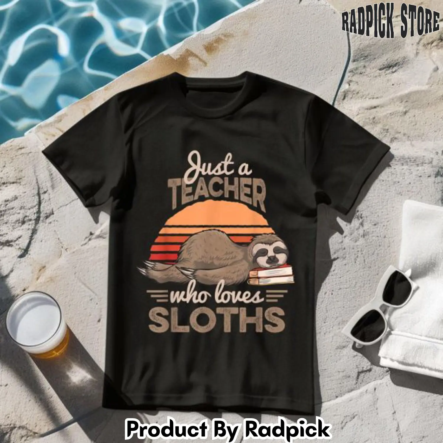 Just a teachers who loves sloths tshirt rp2631085